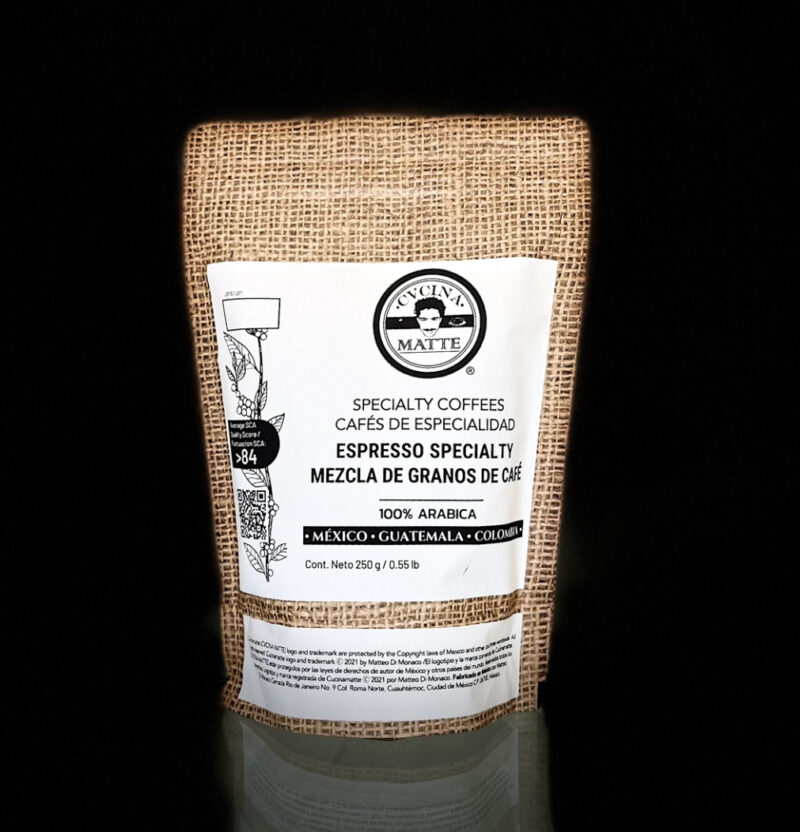ESPRESSO SPECIALTY CUCINAMATTE® MEXICO GUATEMALA COLOMBIA 250g 0,55 lb